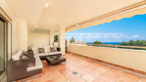 Refined Residence with Covered Terrace and Mediterranean Views