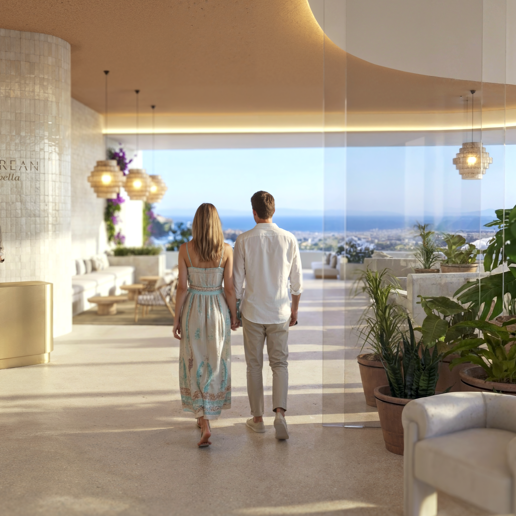 1-Zimmer-Wohnung im Azurean Marbella – Meerblick, hochwertiges Design und umfassende Verwaltung durch Destination by Hyatt.