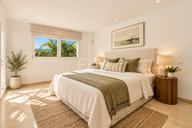 Villa contemporánea con vistas panorámicas al mar y a la montaña en El Rosario, Marbella Este