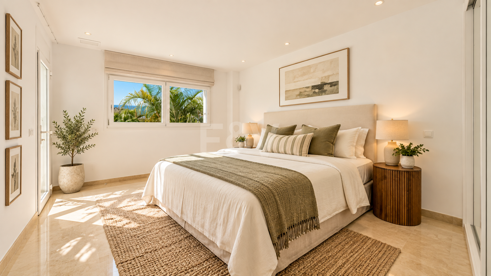 Villa contemporánea con vistas panorámicas al mar y a la montaña en El Rosario, Marbella Este
