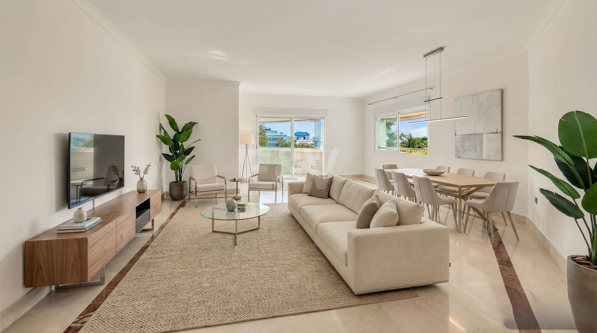 Exclusivo apartamento junto al mar con vistas panorámicas en la Milla de Oro