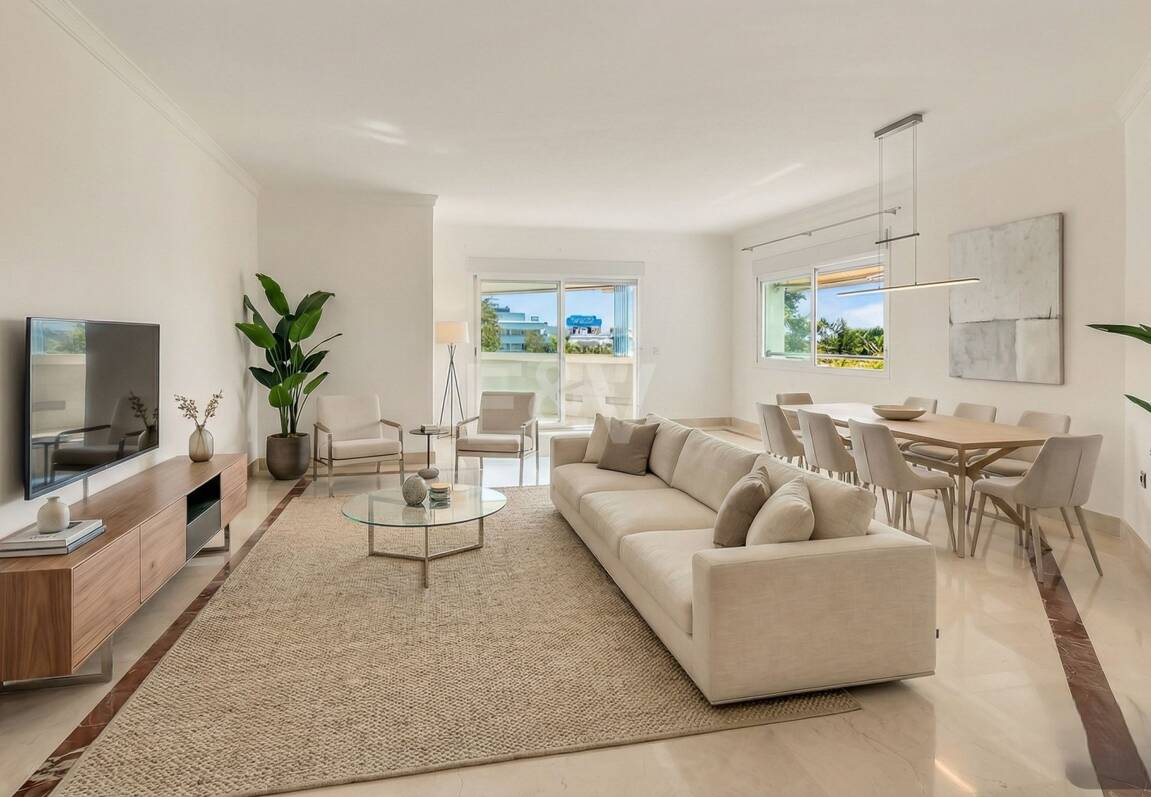 Exclusivo apartamento junto al mar con vistas panorámicas en la Milla de Oro