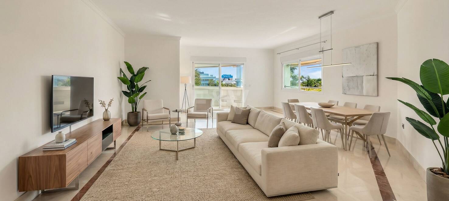 Exclusivo apartamento junto al mar con vistas panorámicas en la Milla de Oro