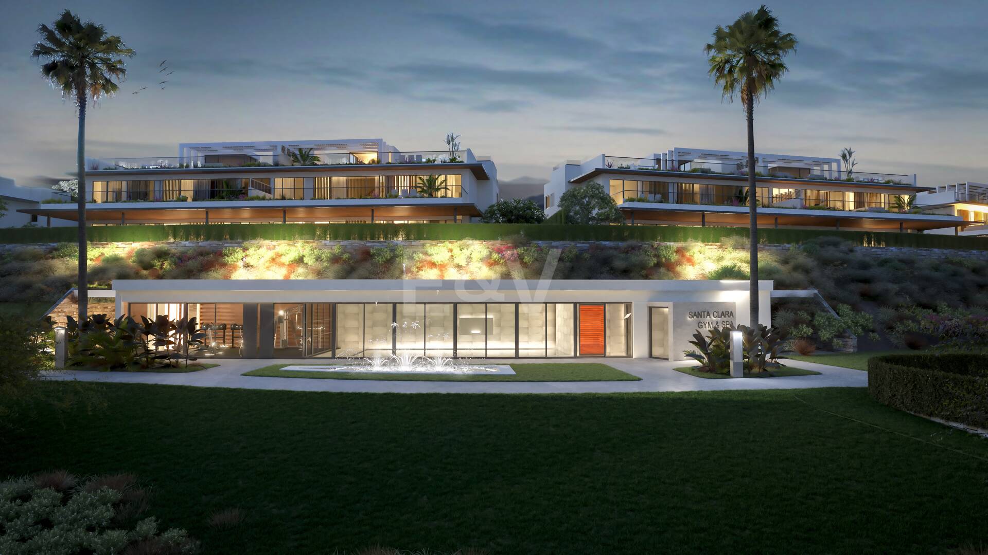 Brand New 3-Bedroom Penthouse med privat pool och unik golfvisning i Santa Clara