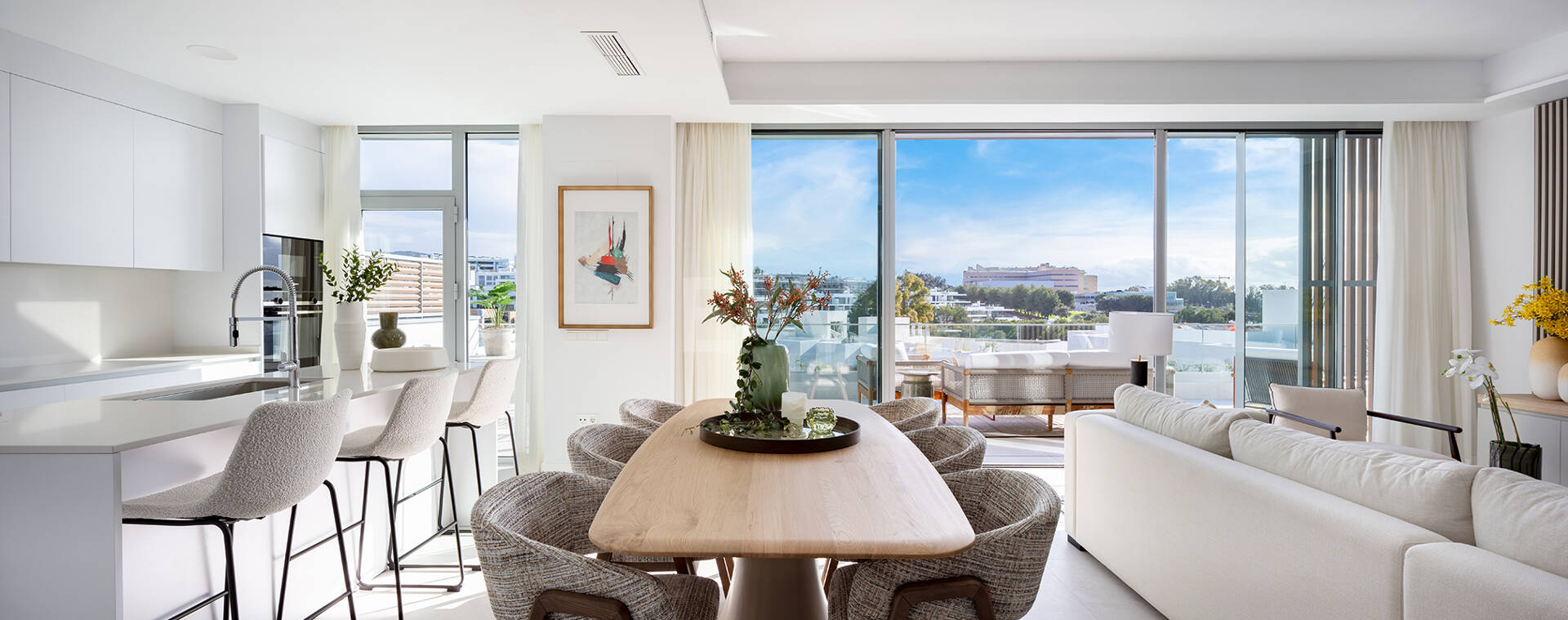 Brand New 3-Bedroom Penthouse med privat pool och unik golfvisning i Santa Clara