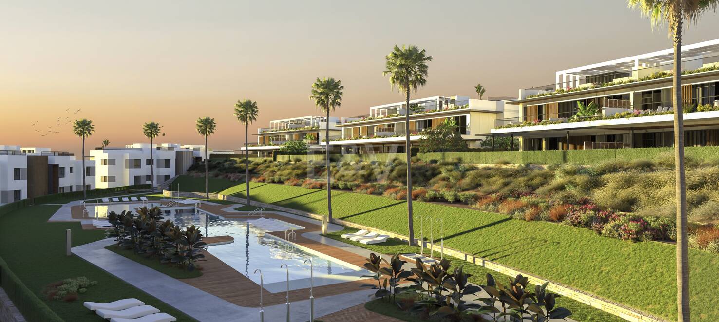 Nouveau Penthouse 3 chambres avec piscine privée et vue unique sur le golf à Santa Clara