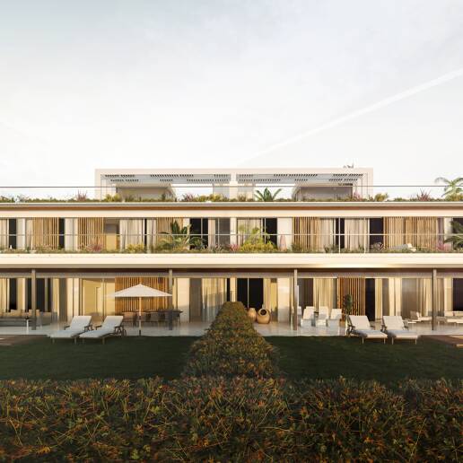 Ático a estrenar con piscina privada en complejo de golf en primera línea