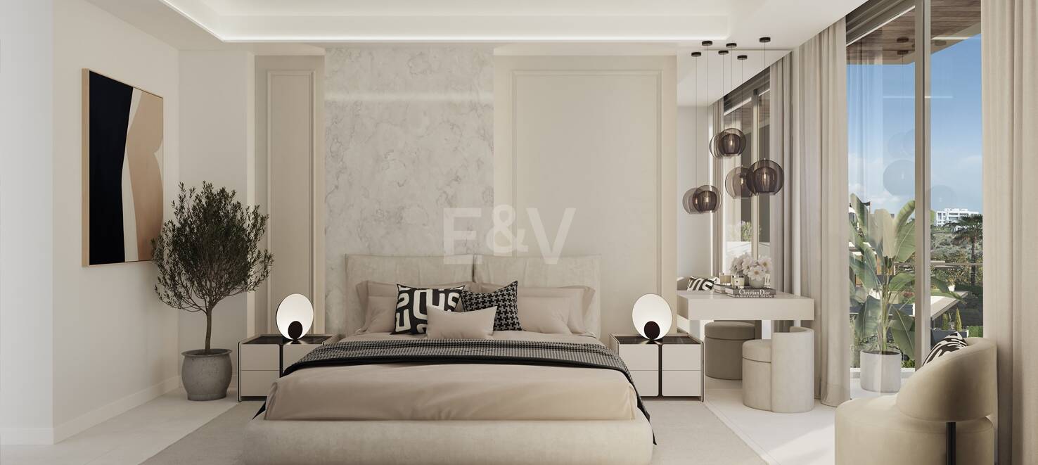 Ático a estrenar con piscina privada en complejo de golf en primera línea