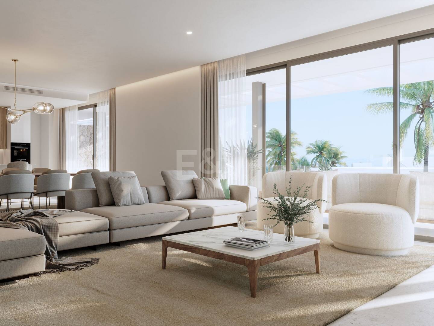 Südosten ausgerichtete Erdgeschosswohnung in luxuriöser Resort-Anlage