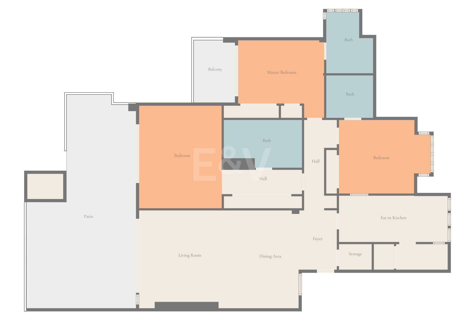 Apartament z ogrodem przy plaży w kompleksie Palm Beach