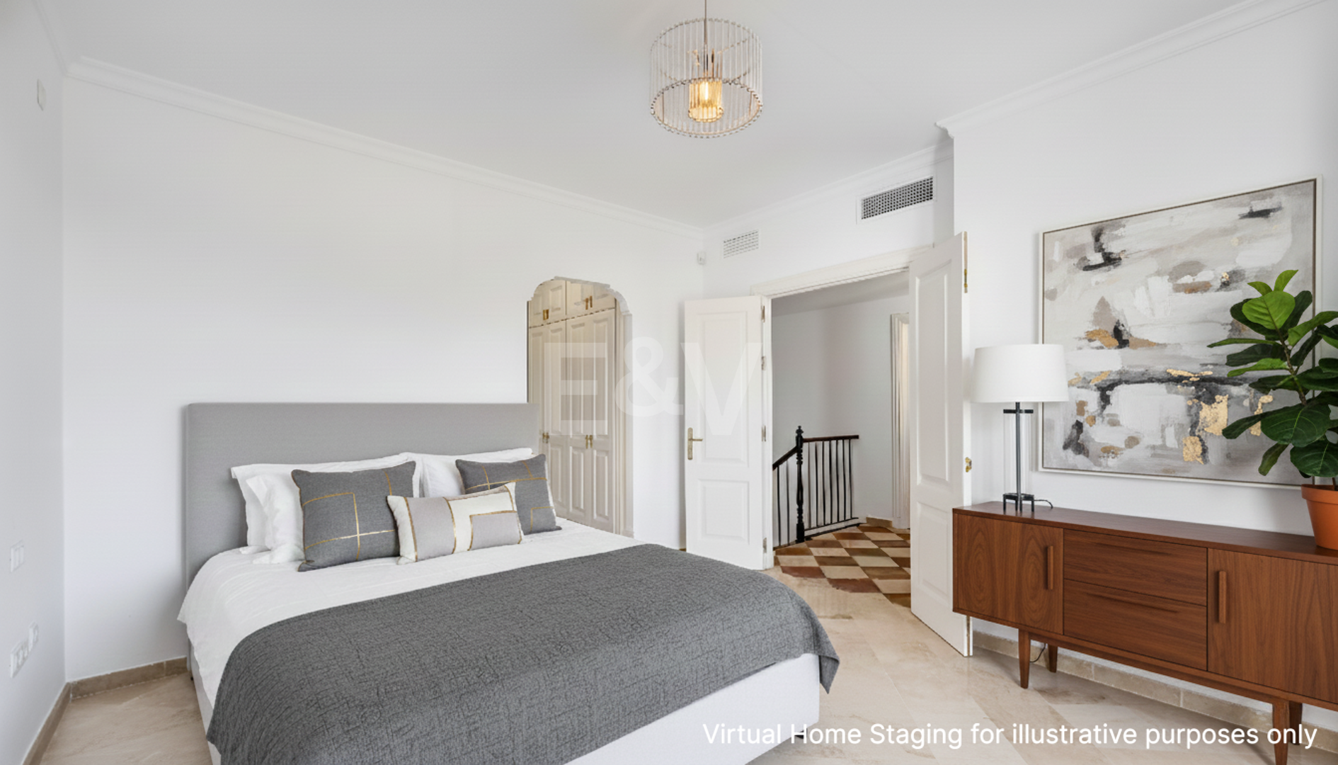 Charmantes andalusisches Stadthaus mit atemberaubendem Meer- und Bergblick