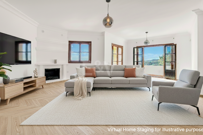 Charmig andalusisk radhus med havs- och bergs Vistas