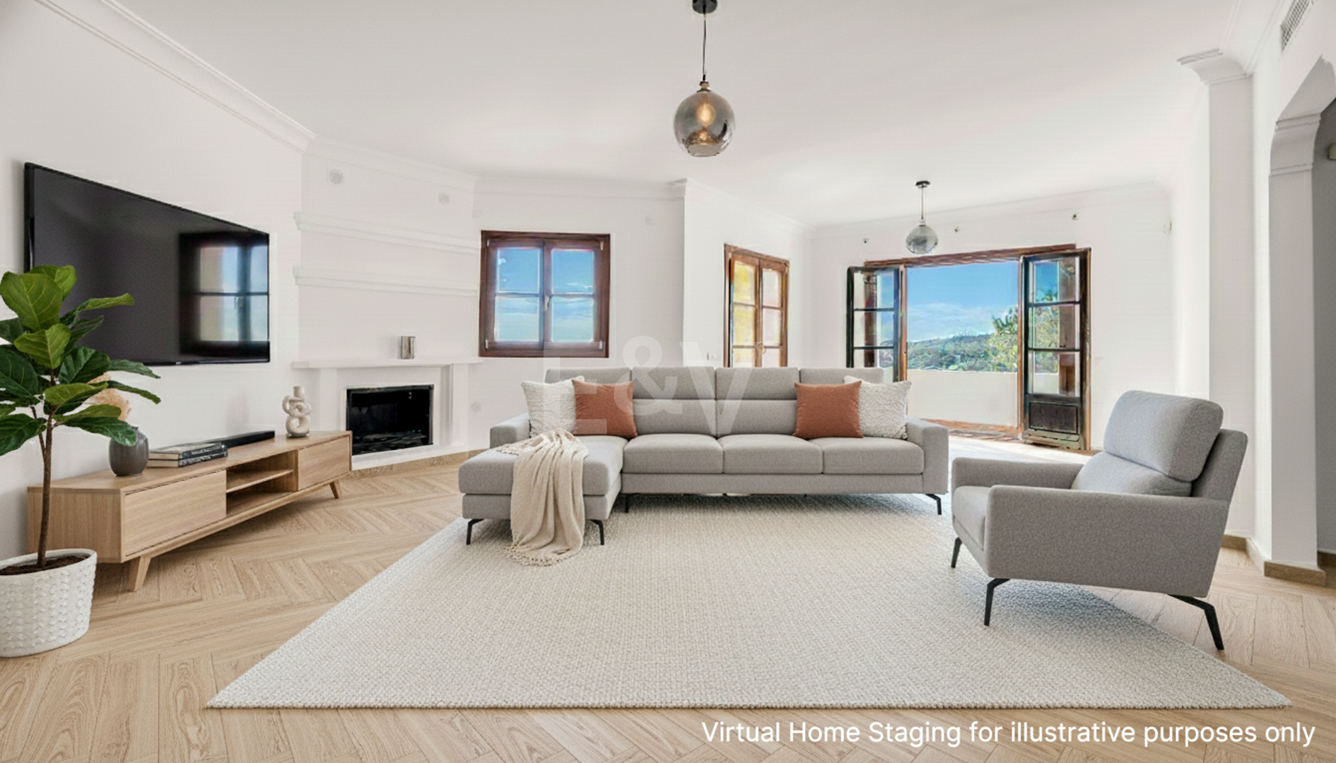 Charmantes andalusisches Stadthaus mit atemberaubendem Meer- und Bergblick