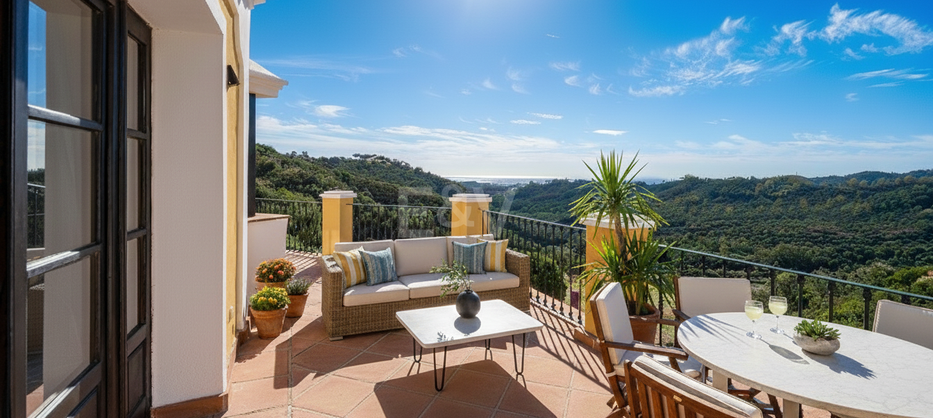 Charming Andalusian Townhouse with Breathtaking Sea and Mountain Vistas
