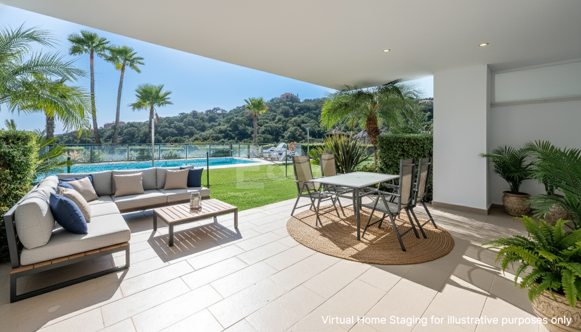 Geräumige Zwei-Zimmer-Gartenwohnung