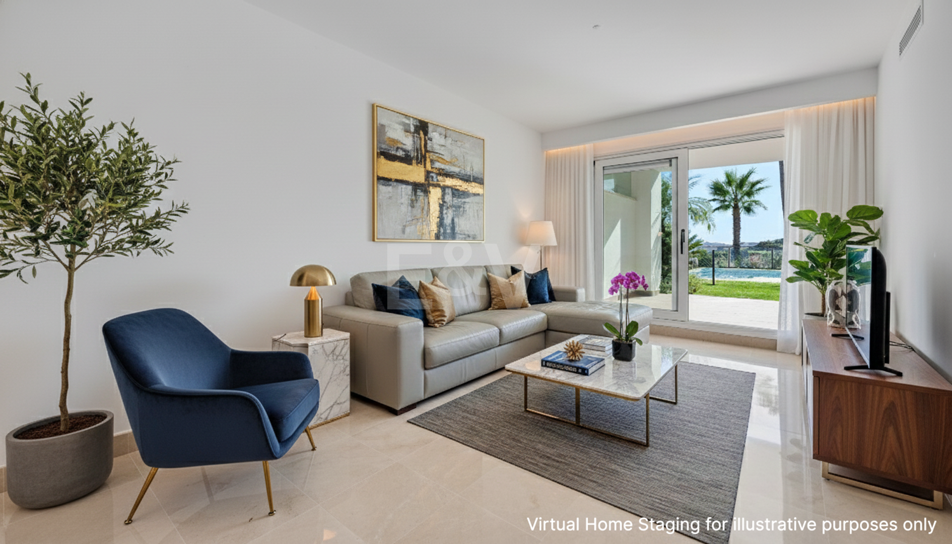 Geräumige Zwei-Zimmer-Gartenwohnung