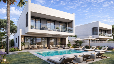 Moderne Neubau-Villa in einer privilegierten Wohngegend