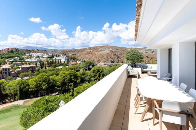 First Line Golf Duplex Penthouse with Private Pool and Sea Views