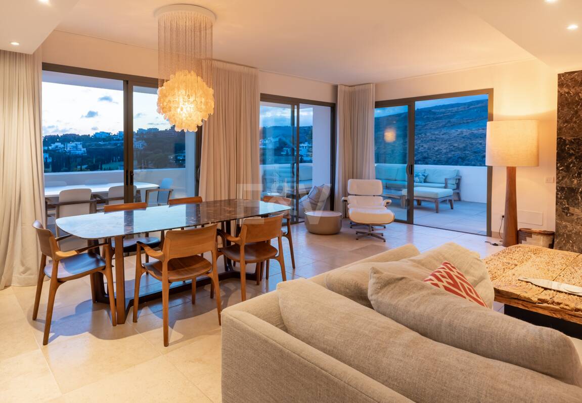 First Line Golf Duplex Penthouse with Private Pool and Sea Views