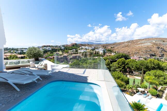 First Line Golf Duplex Penthouse with Private Pool and Sea Views