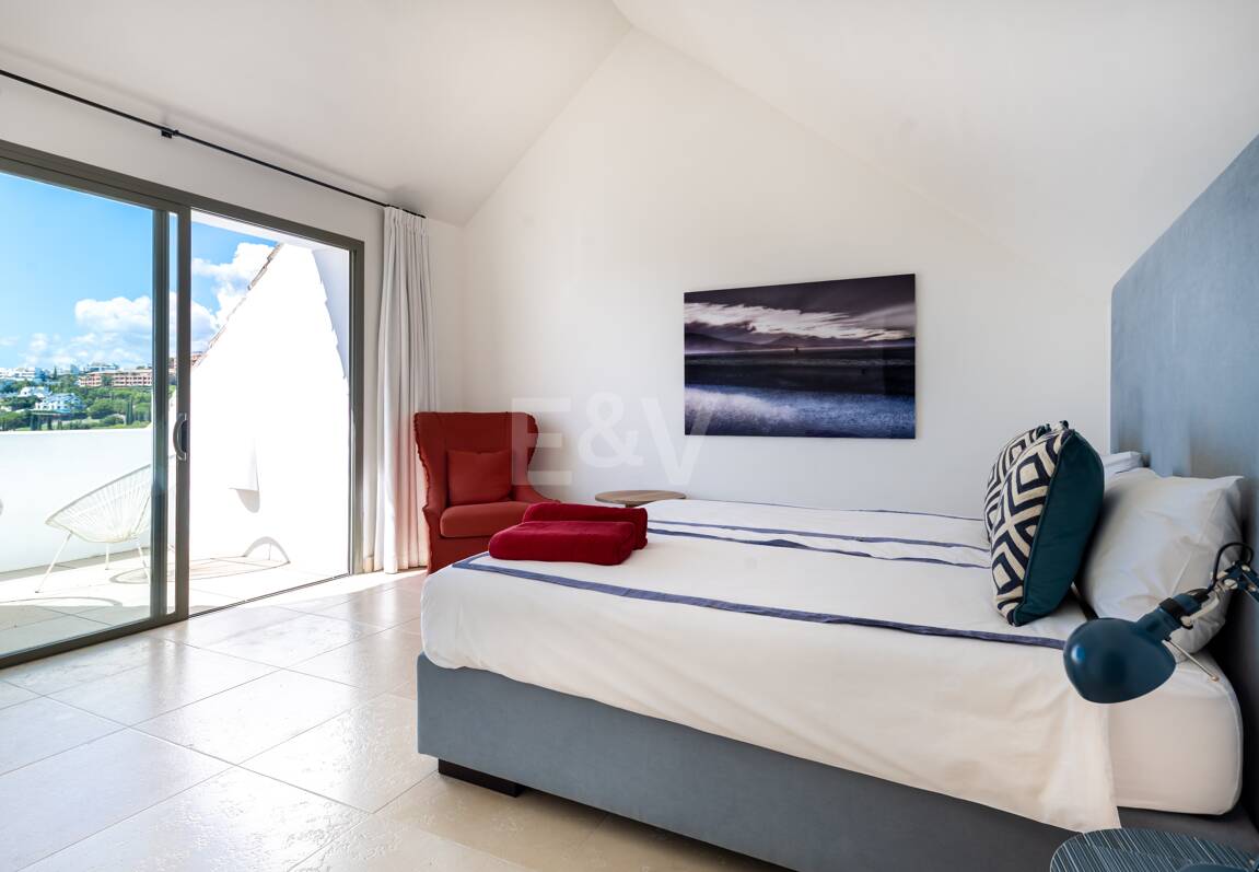 First Line Golf Duplex Penthouse with Private Pool and Sea Views