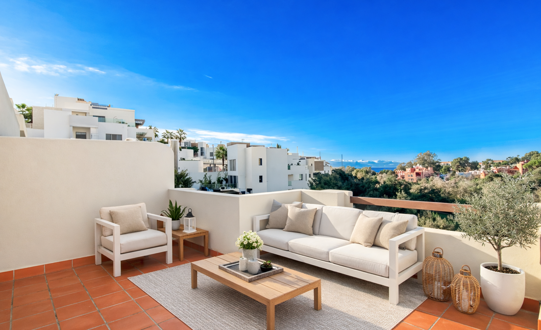 Townhouse med golf och havsutsikt, idealisk för investeringar och semesteruthyrning