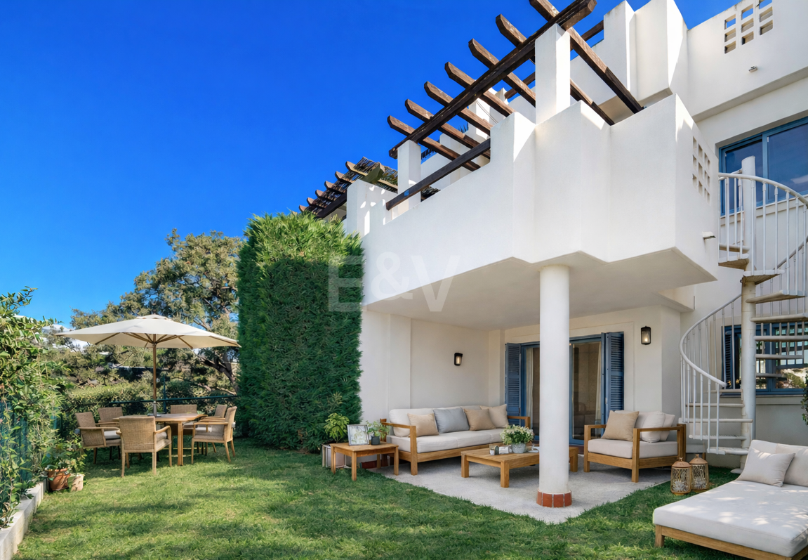 Townhouse med golf och havsutsikt, idealisk för investeringar och semesteruthyrning