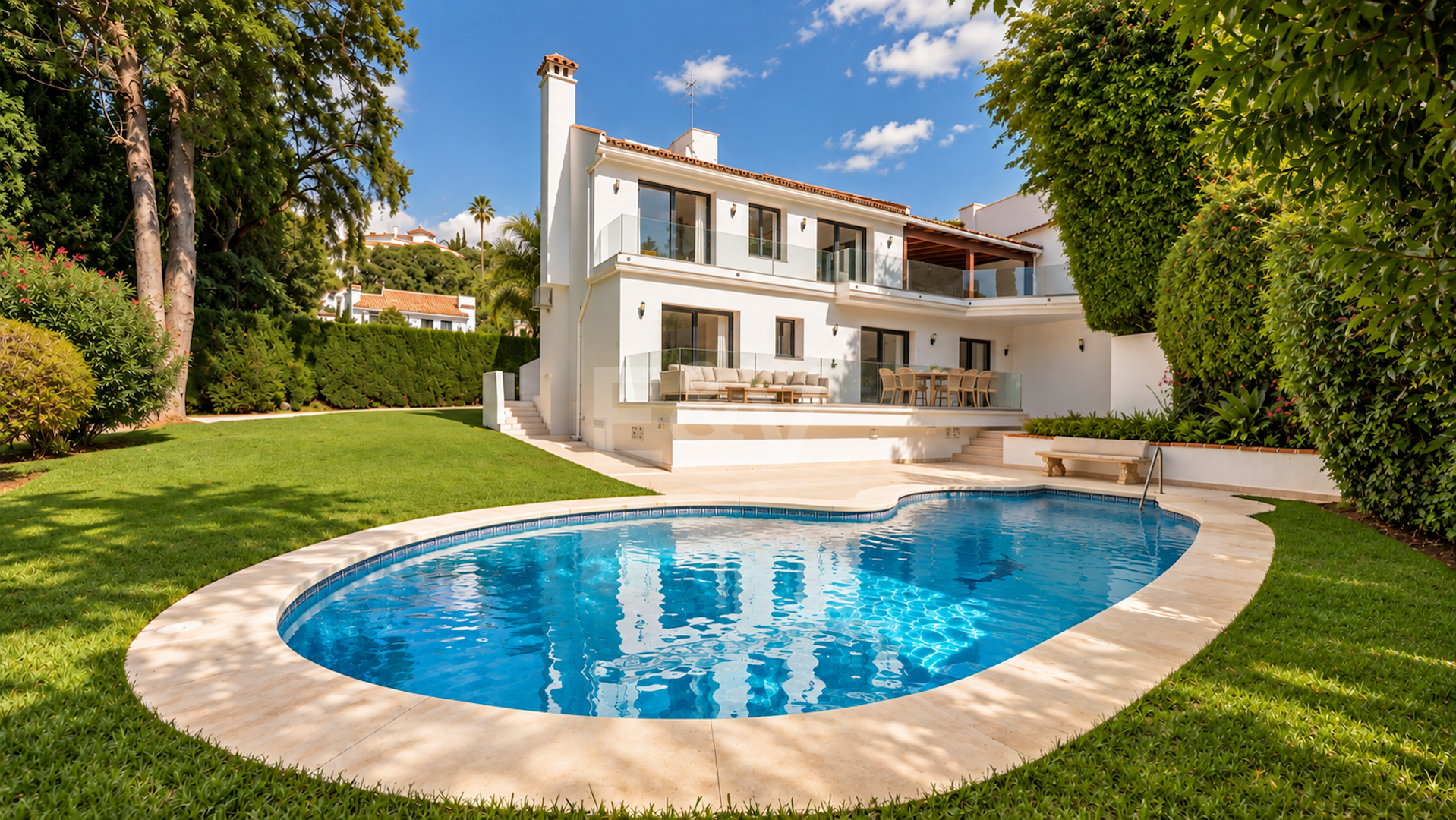 Modern Villa med privat pool och trädgård i El Rosario, Marbella
