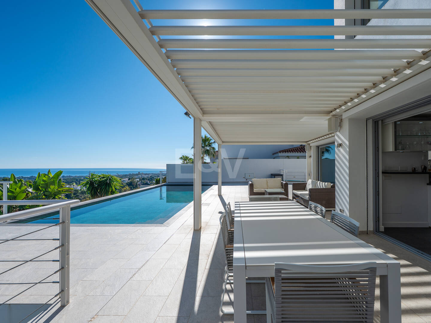 Contemporary Luxury Villa with Sea and Mountain Views