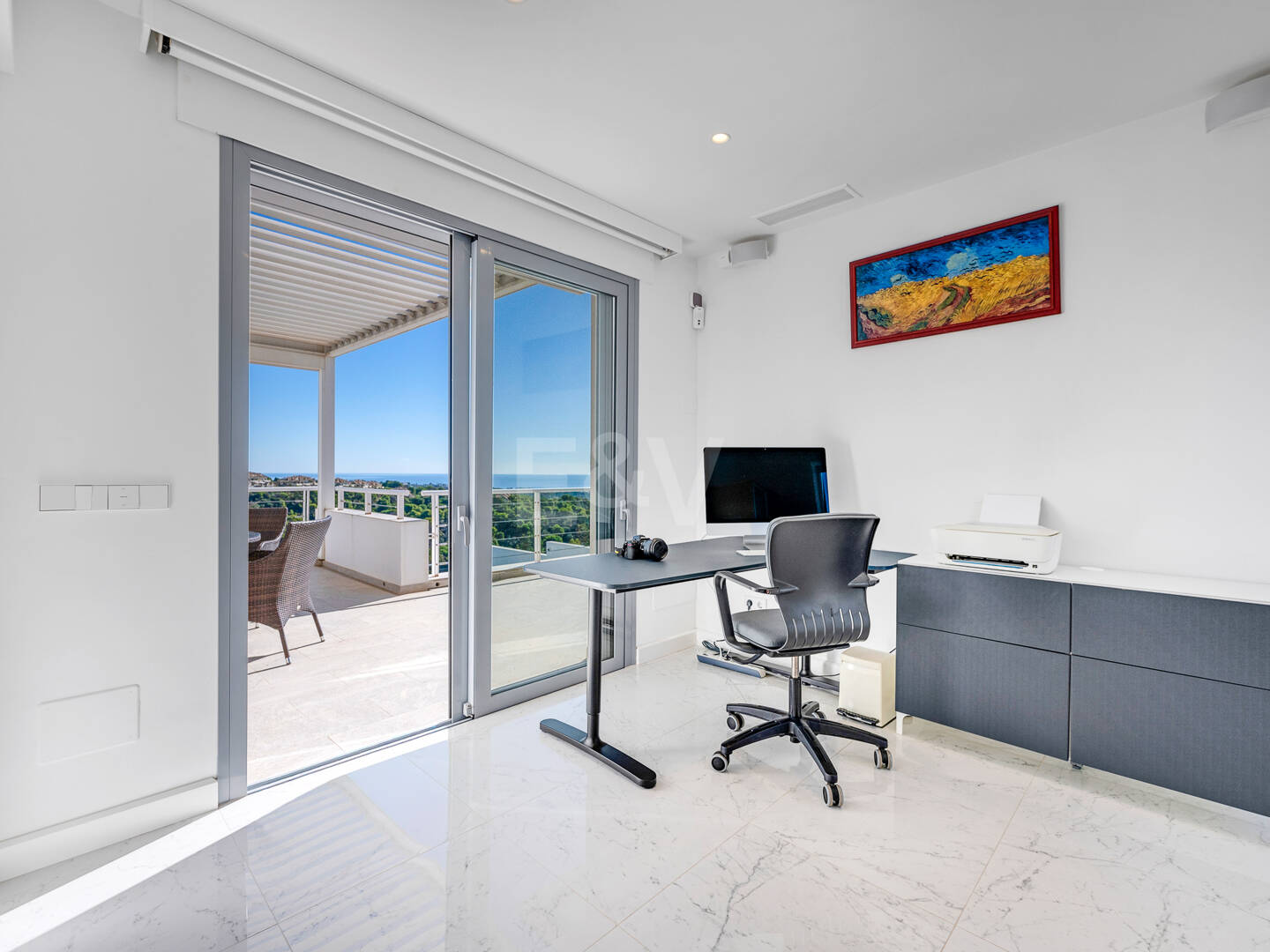 Contemporary Luxury Villa with Sea and Mountain Views