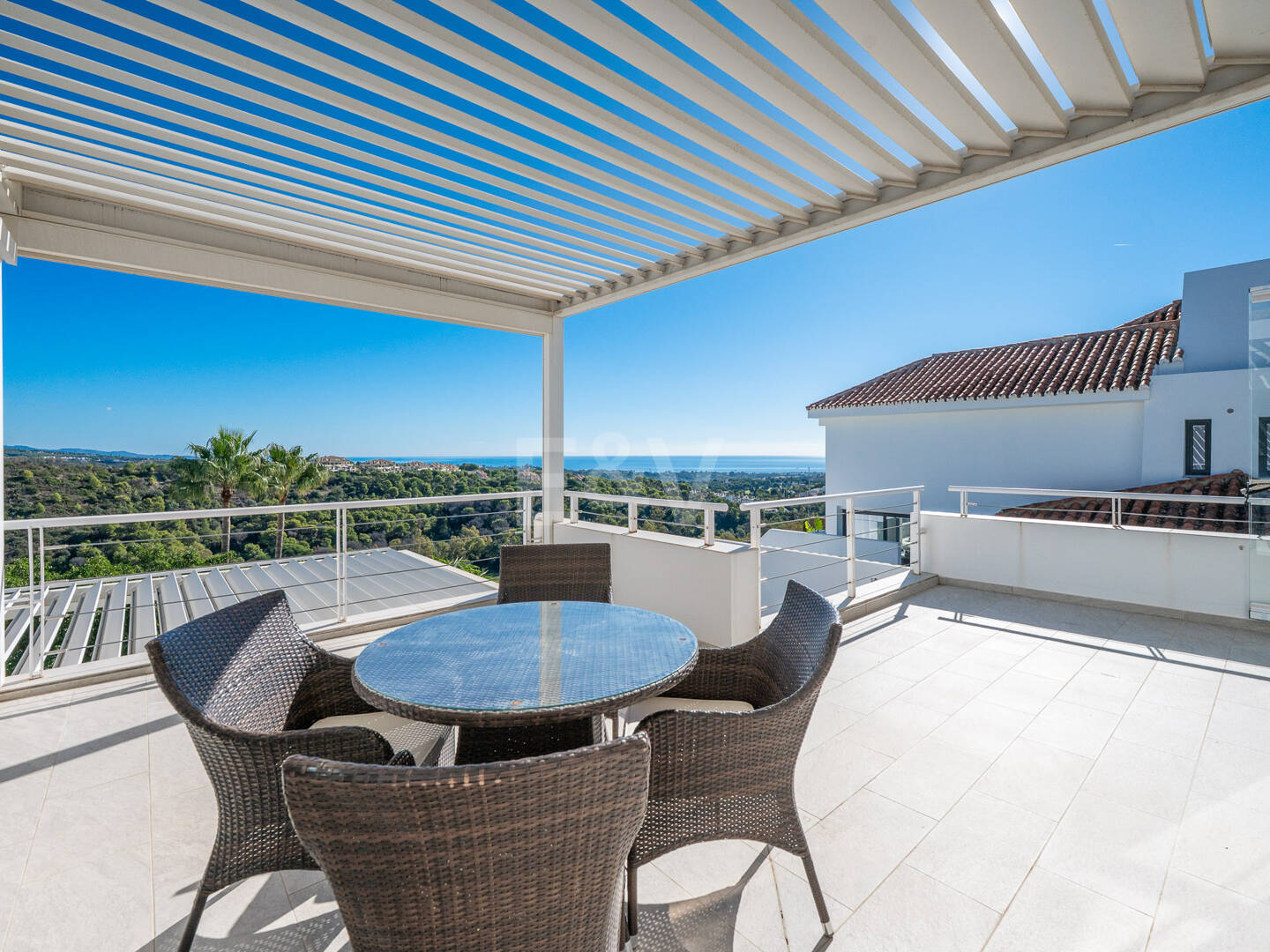 Contemporary Luxury Villa with Sea and Mountain Views