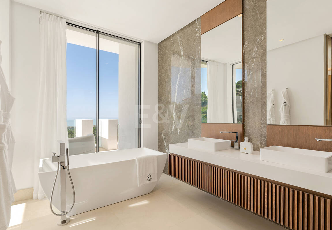 Architectural Masterpiece with Spectacular Sea and Mountain Views