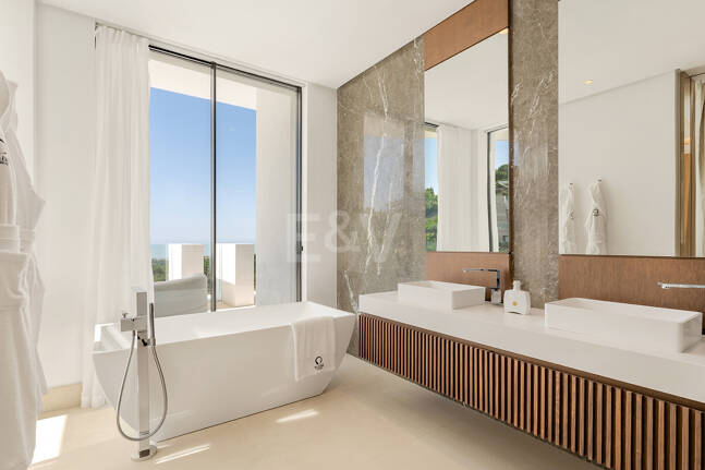 Architectural Masterpiece with Spectacular Sea and Mountain Views