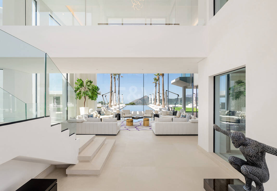 Architectural Masterpiece with Spectacular Sea and Mountain Views