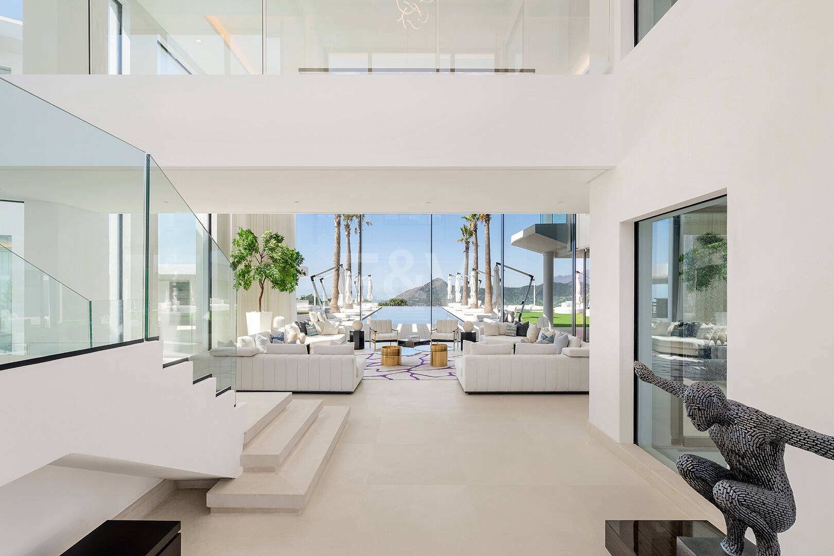 Architectural Masterpiece with Spectacular Sea and Mountain Views