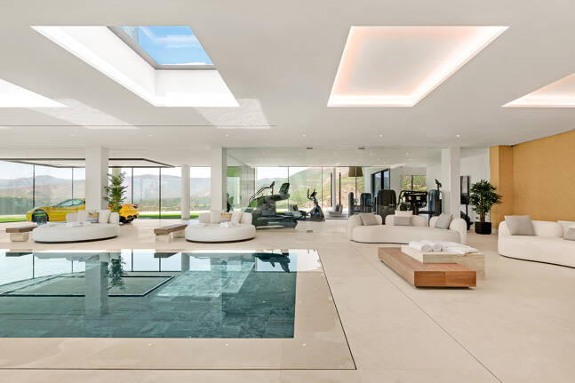 Architectural Masterpiece with Spectacular Sea and Mountain Views