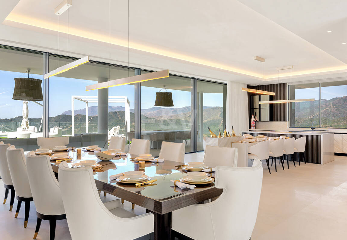 Architectural Masterpiece with Spectacular Sea and Mountain Views