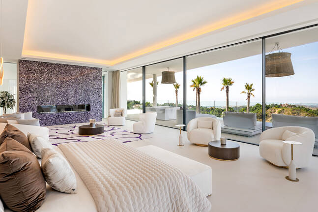 Architectural Masterpiece with Spectacular Sea and Mountain Views