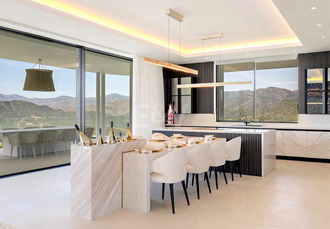 Architectural Masterpiece with Spectacular Sea and Mountain Views