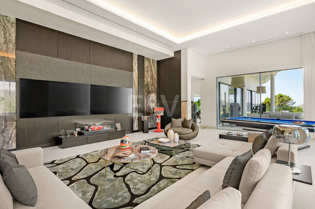 Architectural Masterpiece with Spectacular Sea and Mountain Views