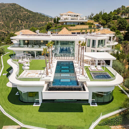 Architectural Masterpiece with Spectacular Sea and Mountain Views