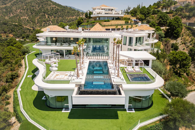 Architectural Masterpiece with Spectacular Sea and Mountain Views