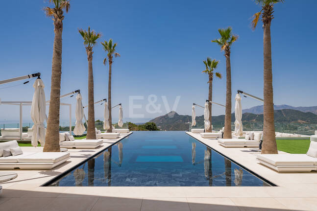 Architectural Masterpiece with Spectacular Sea and Mountain Views