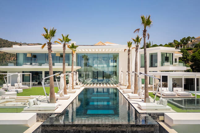 Architectural Masterpiece with Spectacular Sea and Mountain Views