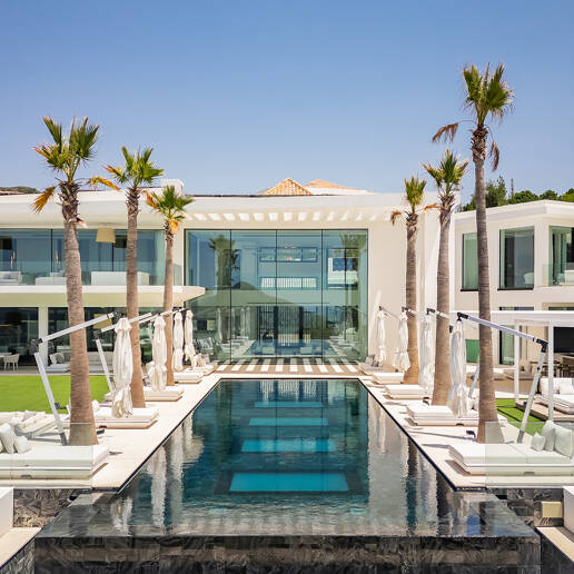 Architectural Masterpiece with Spectacular Sea and Mountain Views