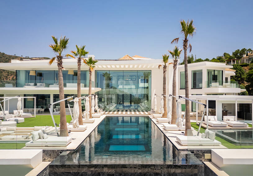 Architectural Masterpiece with Spectacular Sea and Mountain Views