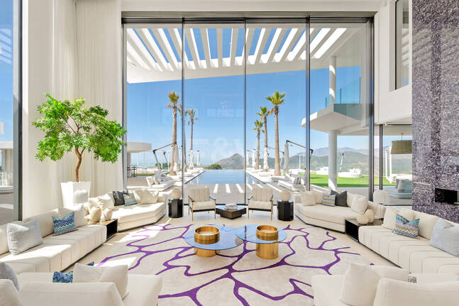 Architectural Masterpiece with Spectacular Sea and Mountain Views