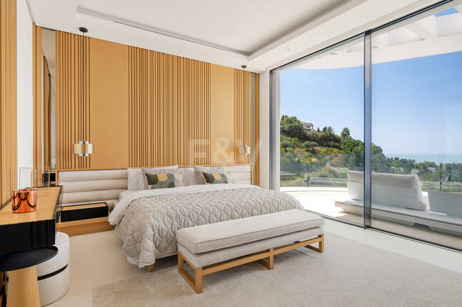Architectural Masterpiece with Spectacular Sea and Mountain Views