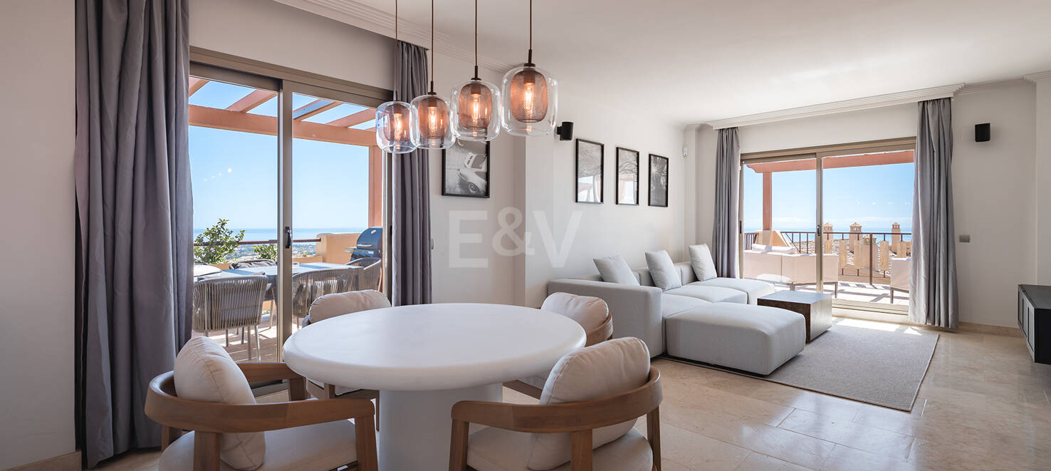 Dreamlike Terraced Penthouse Enhanced by Endless Horizons Views