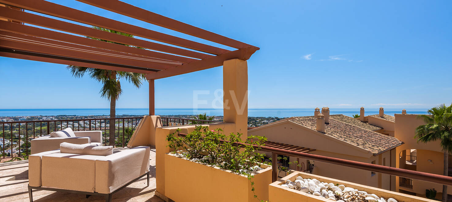 Dreamlike Terraced Penthouse Enhanced by Endless Horizons Views